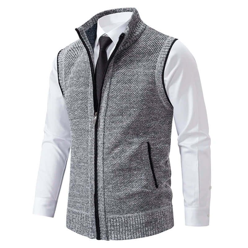 Men's Knitted Cardigan with Pockets