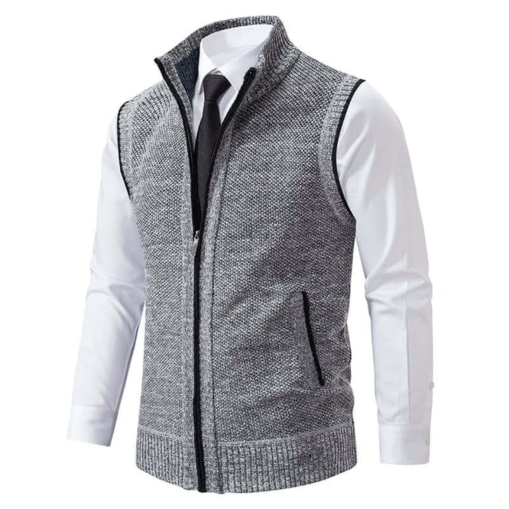 Men's Knitted Cardigan with Pockets