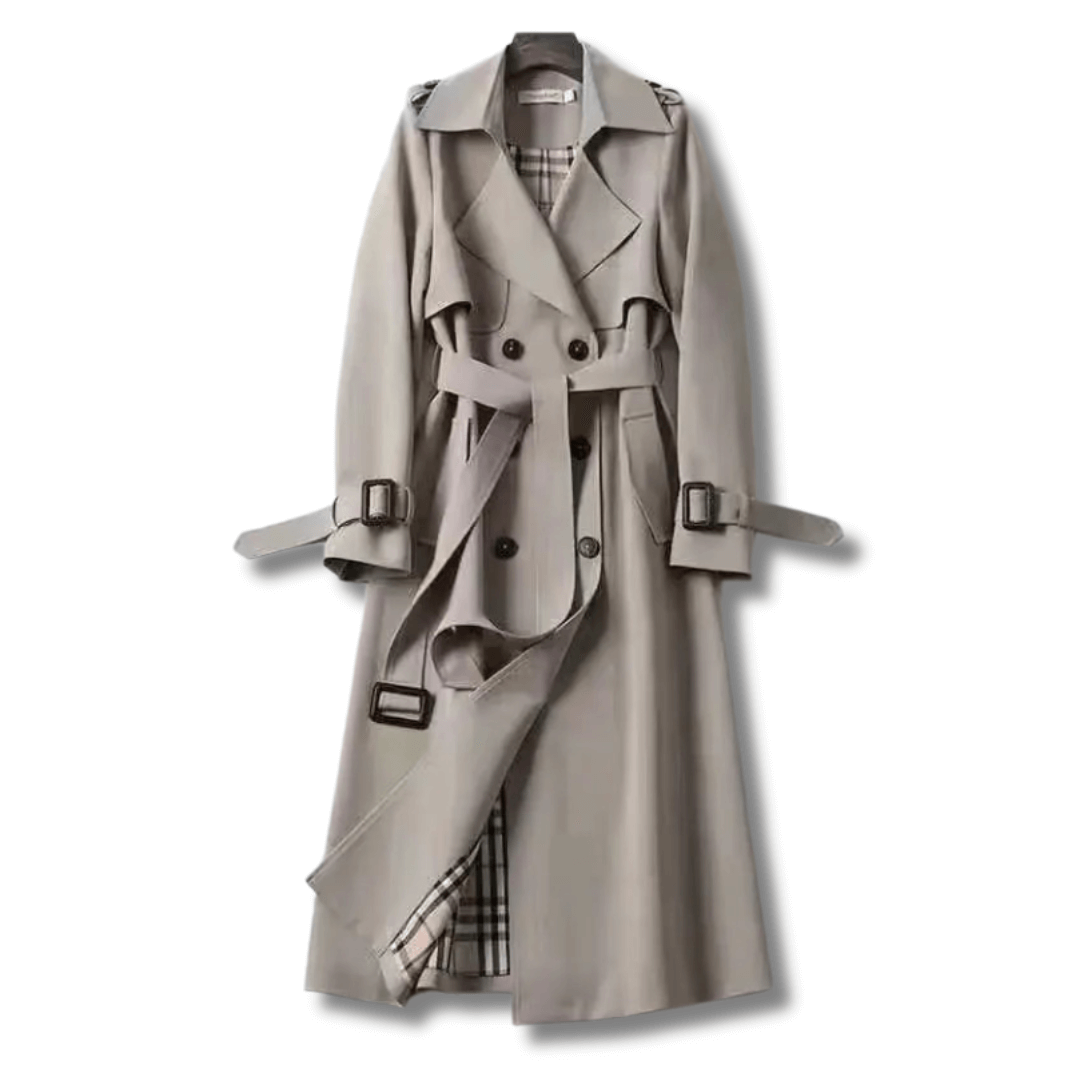 Women's Classic Double-Breasted Trench Coat