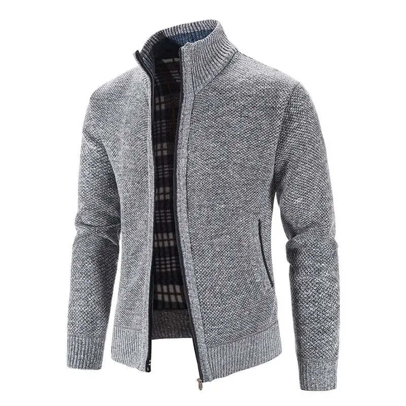 Men's Knitted Cardigan - Warm & Stylish