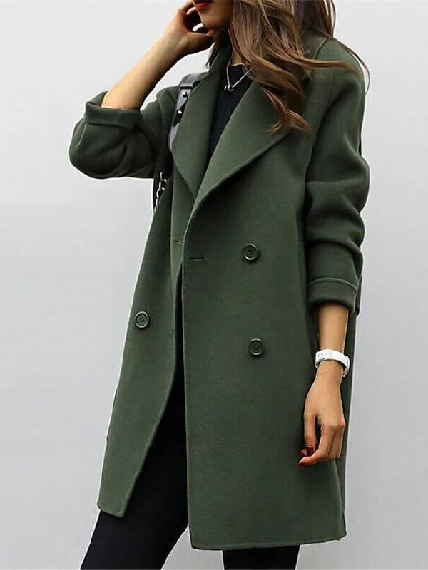 Women's Elegant Wool Winter Coat