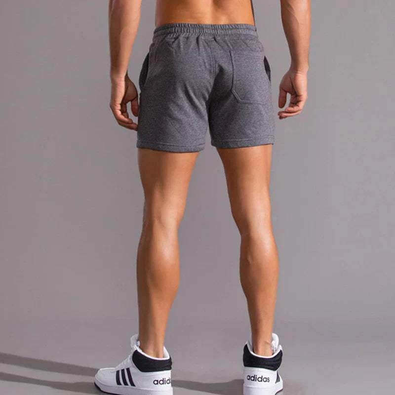 Men's Cotton Casual Shorts with Elastic Waistband