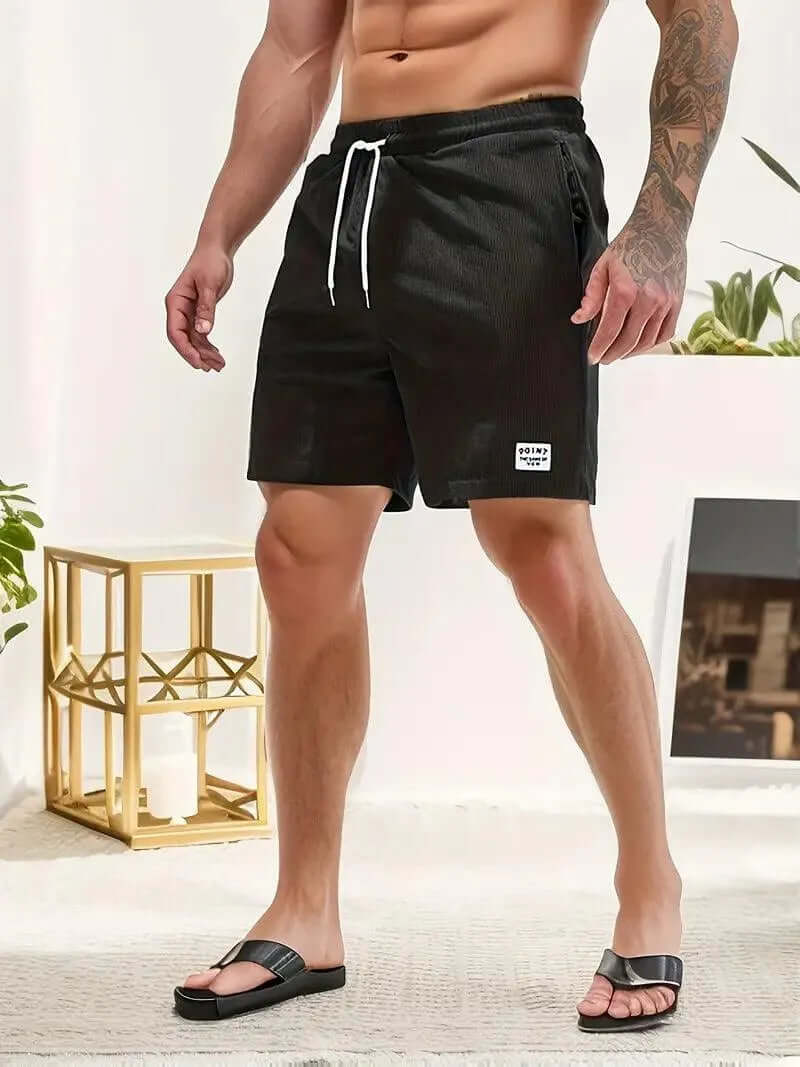 Men's Lightweight Casual Shorts with Drawstring