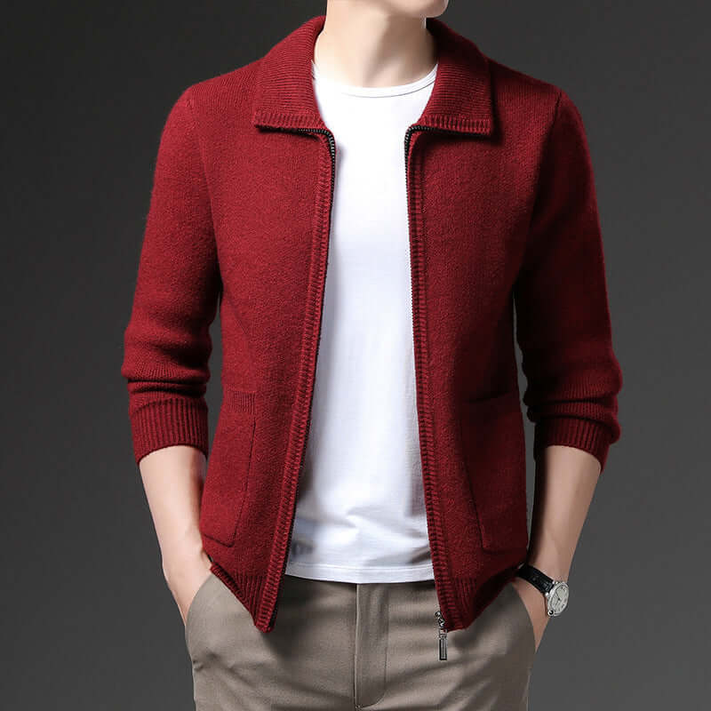 Men's Versatile Zip Cardigan