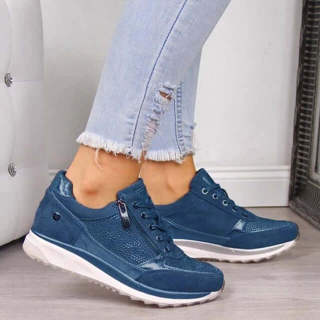 Women's Orthopedic Breathable Zipper Sneakers