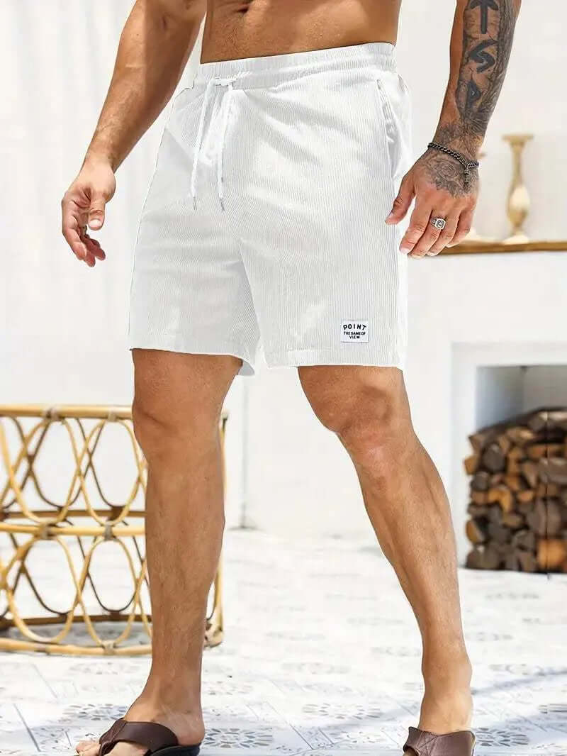 Men's Lightweight Casual Shorts with Drawstring