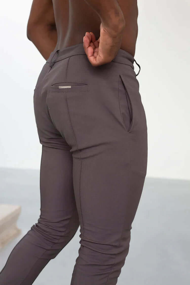 Men's Slim Fit Long Trousers - Stylish & Comfortable