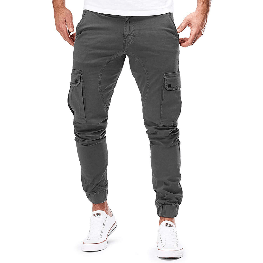 Men's Slim Fit Stretch Cargo Trousers