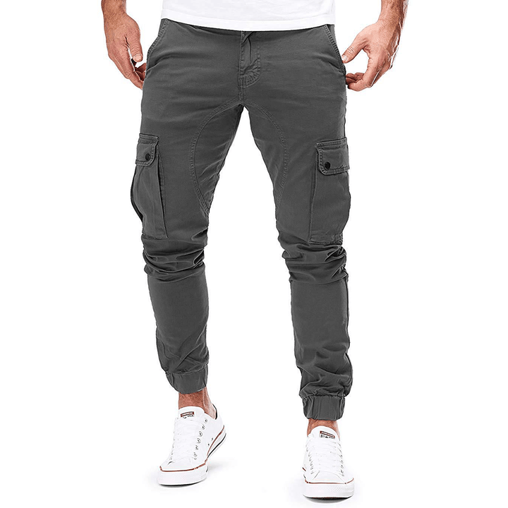 Men's Slim Fit Stretch Cargo Trousers