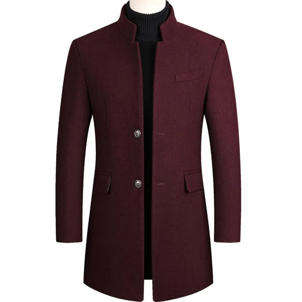 Men's Tailored Standing Collar Blazer