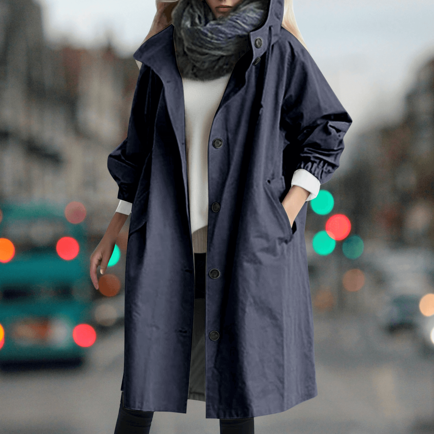 Women's Waterproof Teddy Lined Trench Coat