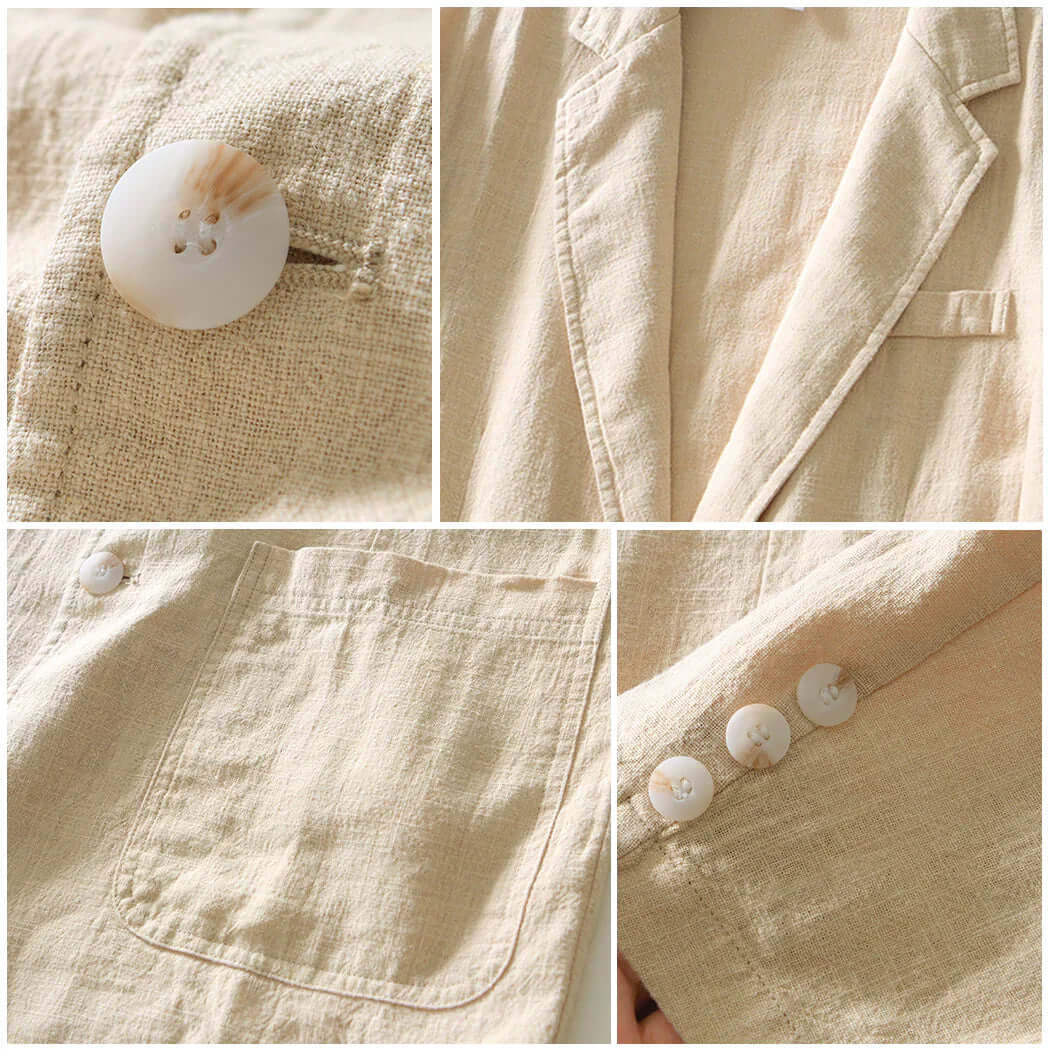 Men's Cotton Two-Button Blazer