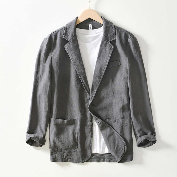 Men's Linen Jacket - Lightweight All-Season Blazer
