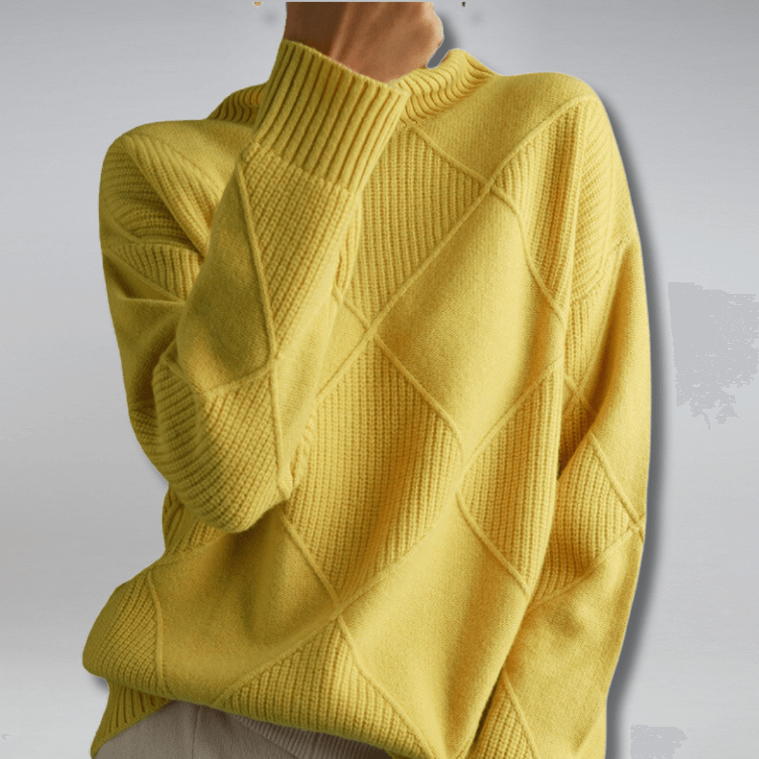 Cashmere Turtleneck Relaxed Fit Sweater
