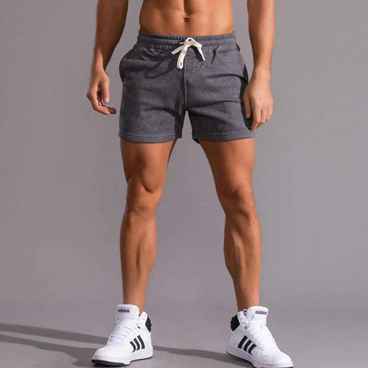 Men's Cotton Casual Shorts with Elastic Waistband