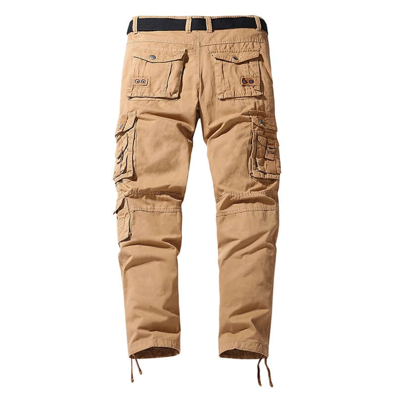 Men's Relaxed Fit Cargo Trousers with Adjustable Cuffs