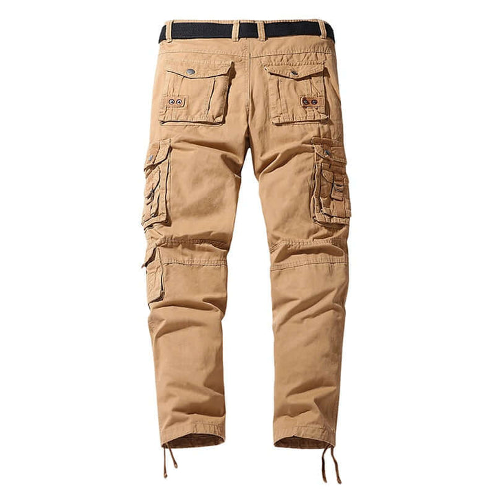 Men's Relaxed Fit Cargo Trousers with Adjustable Cuffs