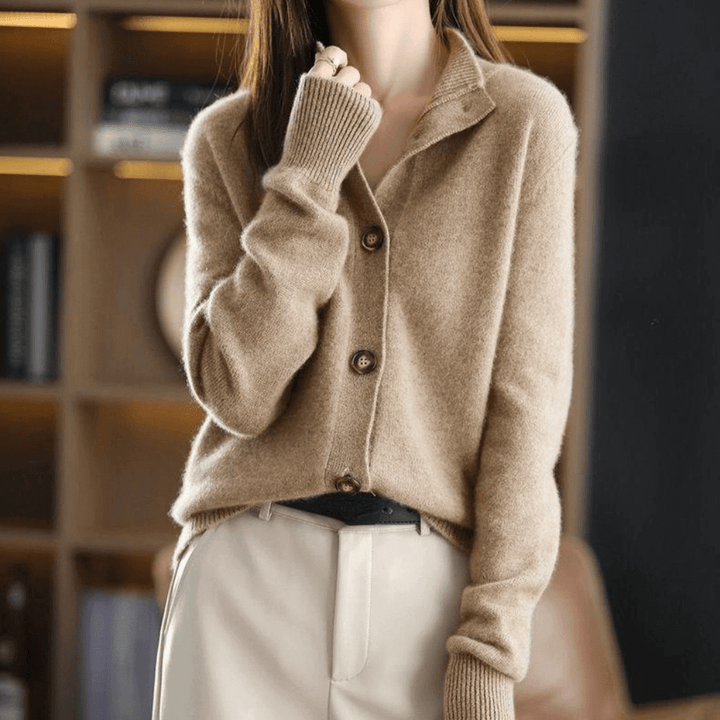 Elegant Women's Cashmere Cardigan