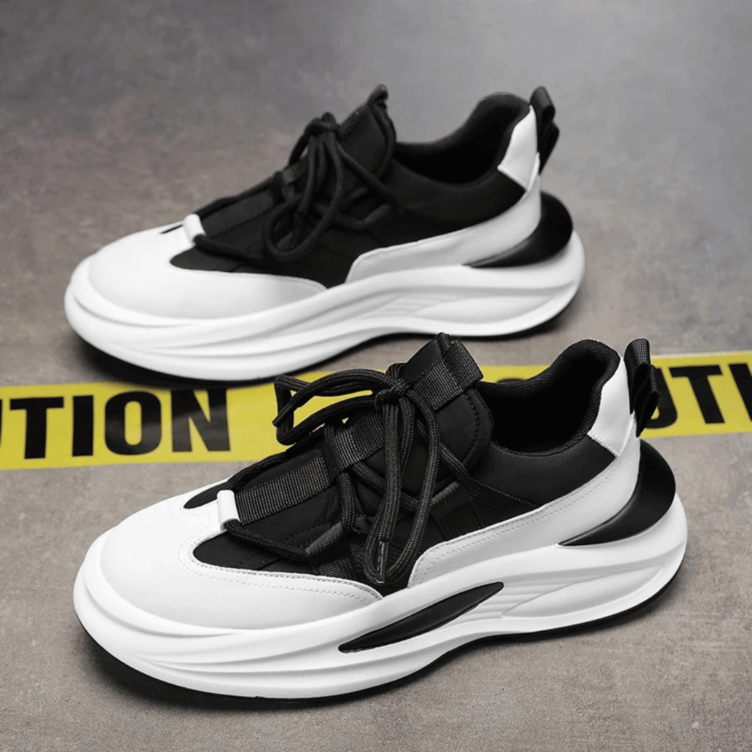 Men's Chunky Trainers Cushioned Sole Lace-Up