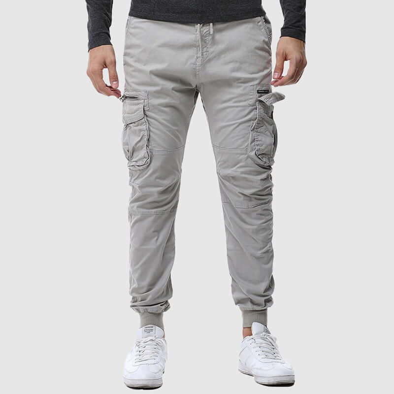 Men's Elastic Waist Pants with Pockets