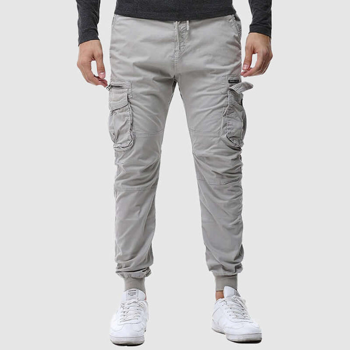 Men's Elastic Waist Pants with Pockets