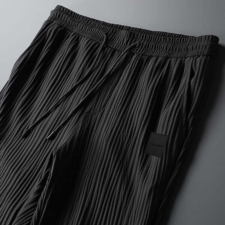 Men's Textured Tracksuit Set - Relaxed Fit