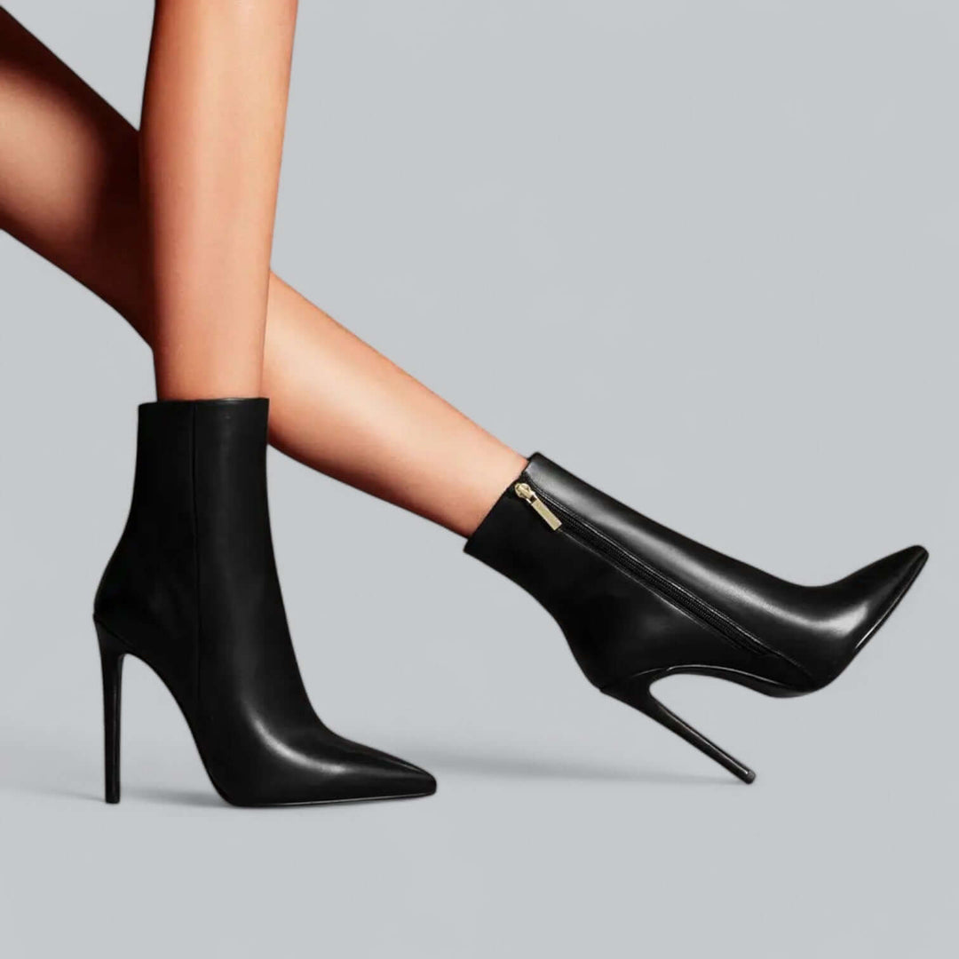 Women's Pointed Toe Faux Leather Boots