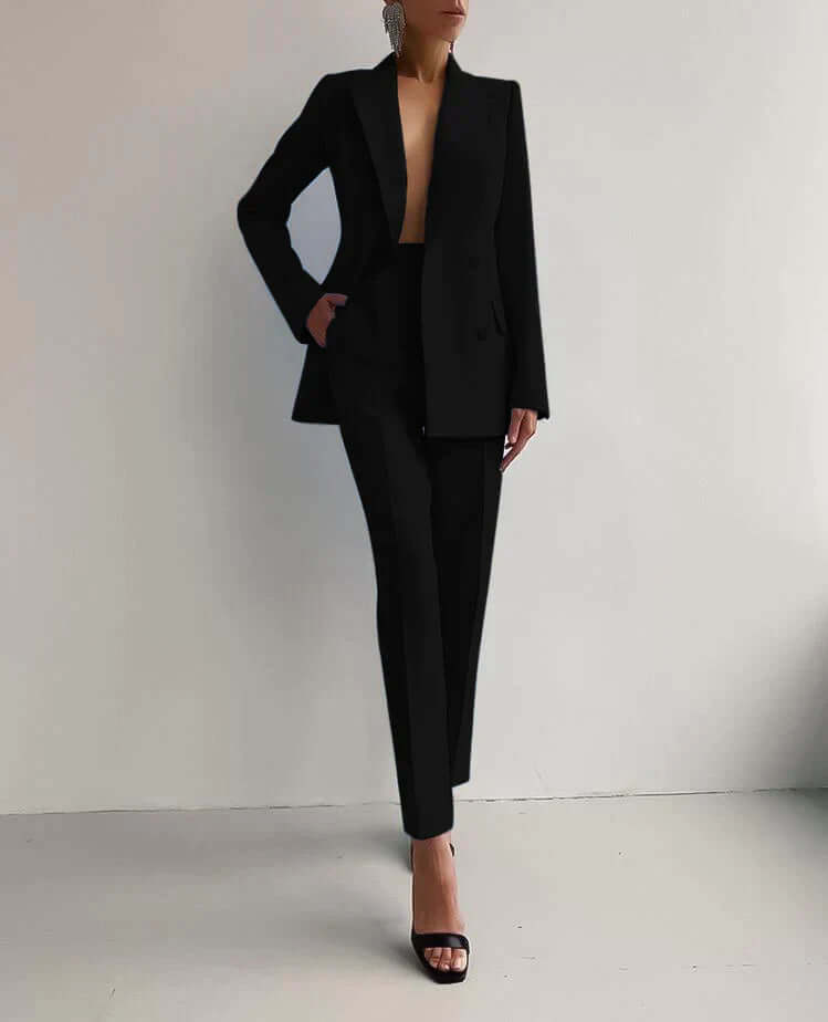 Tailored Blazer and Trousers Set for Women