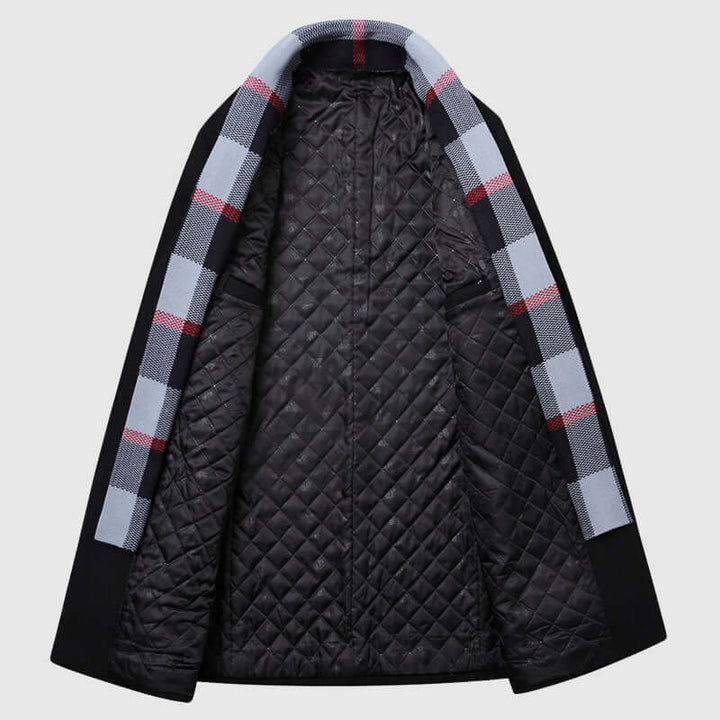Men's Wool-Blend Shawl Collar Coat