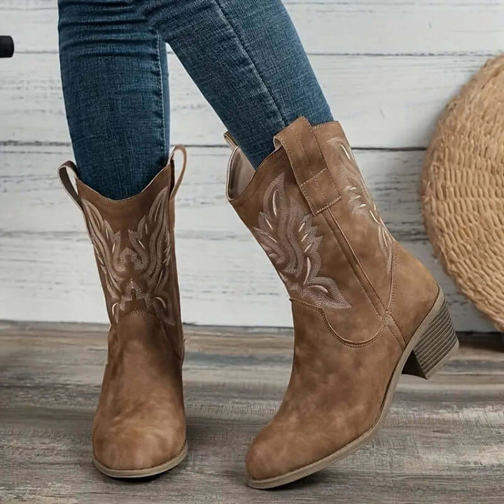 Women's Vegan Leather Cowboy Boots