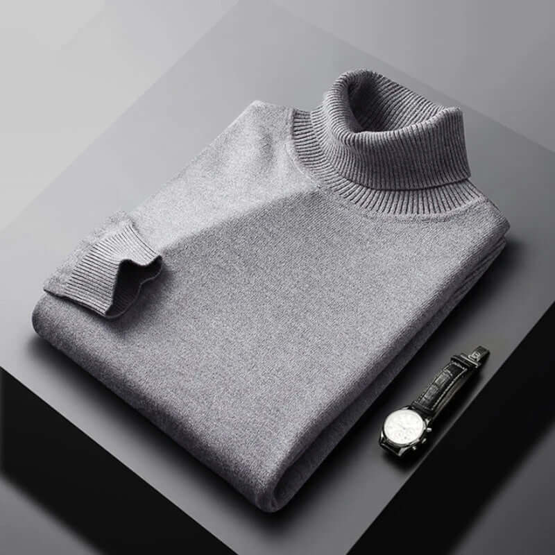 Men's Slim Fit Knitted Turtleneck Sweater