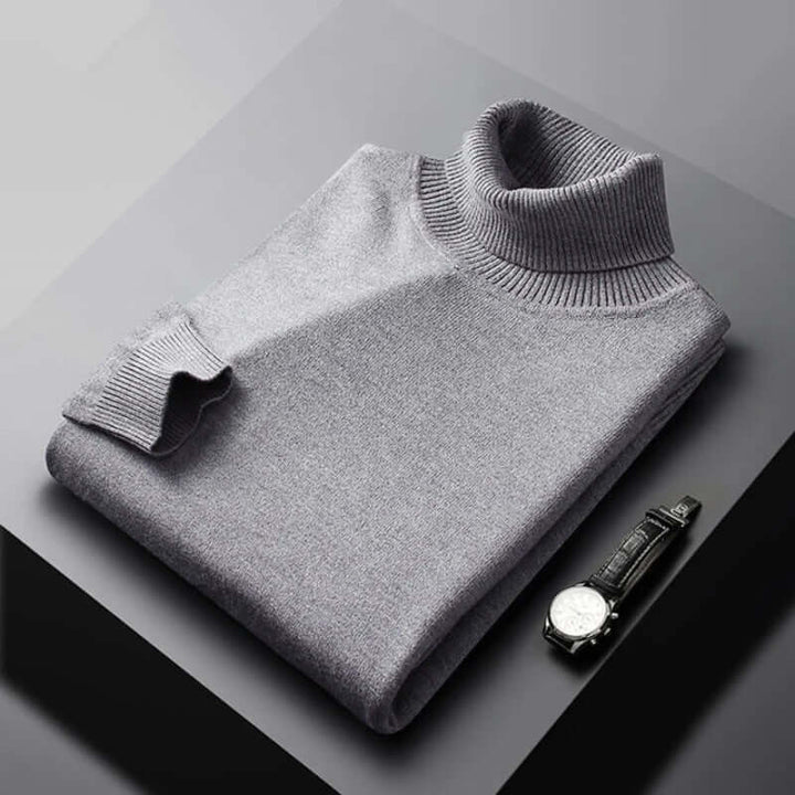 Men's Slim Fit Knitted Turtleneck Sweater