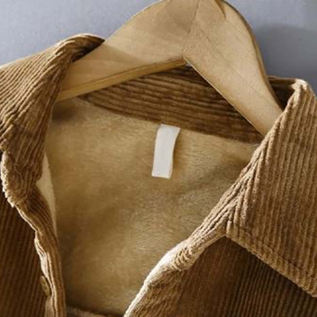 Men's corduroy sherpa-lined jacket