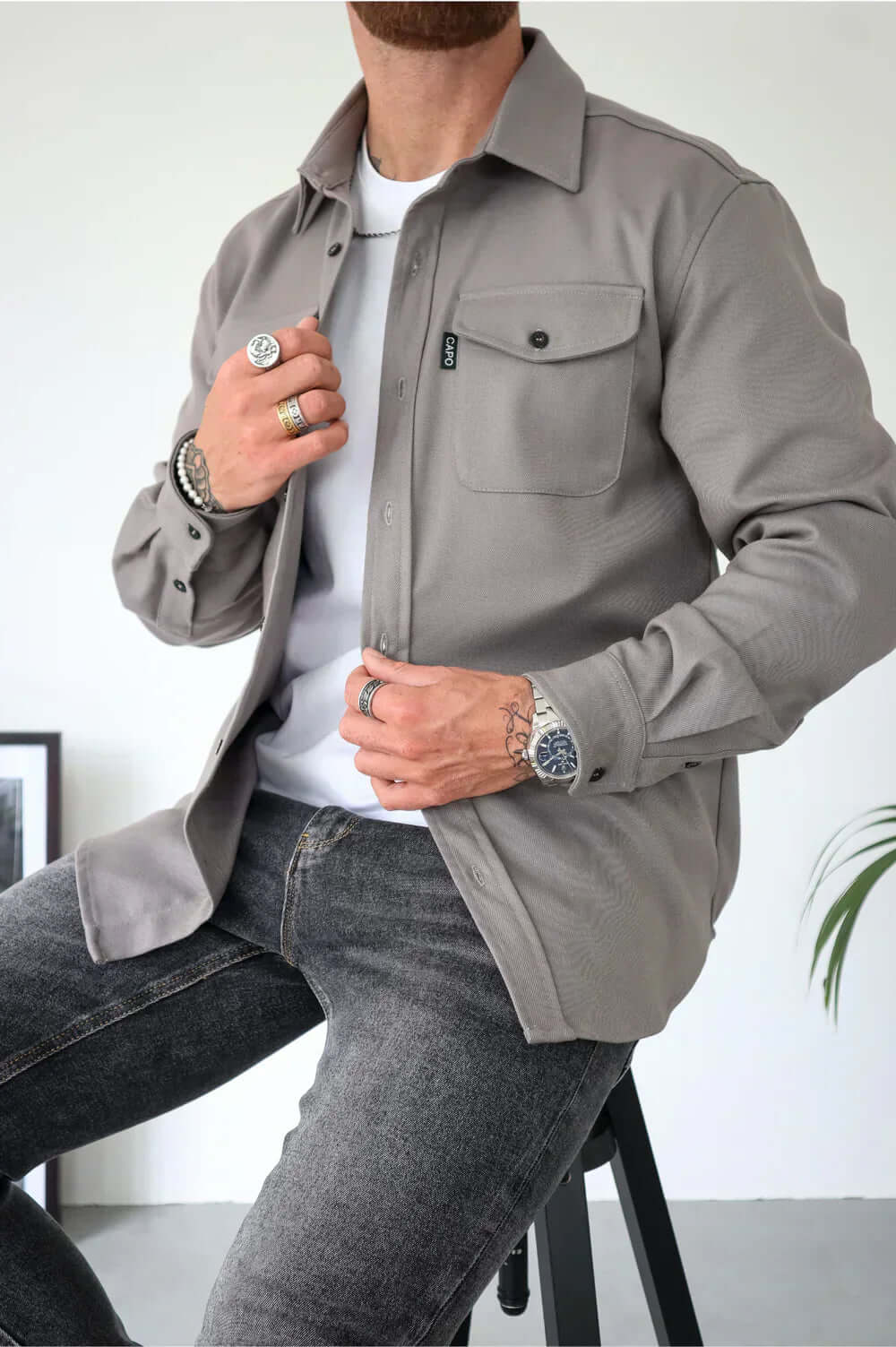 Men's Premium Overshirt - Versatile & Stylish