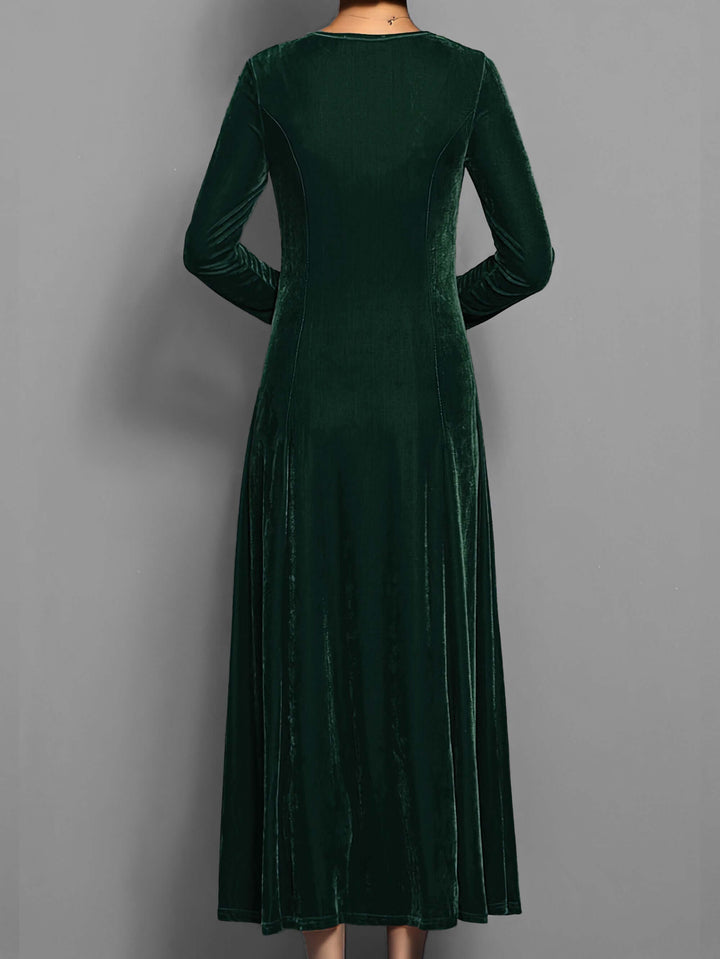 Women's Velvet Midi Dress