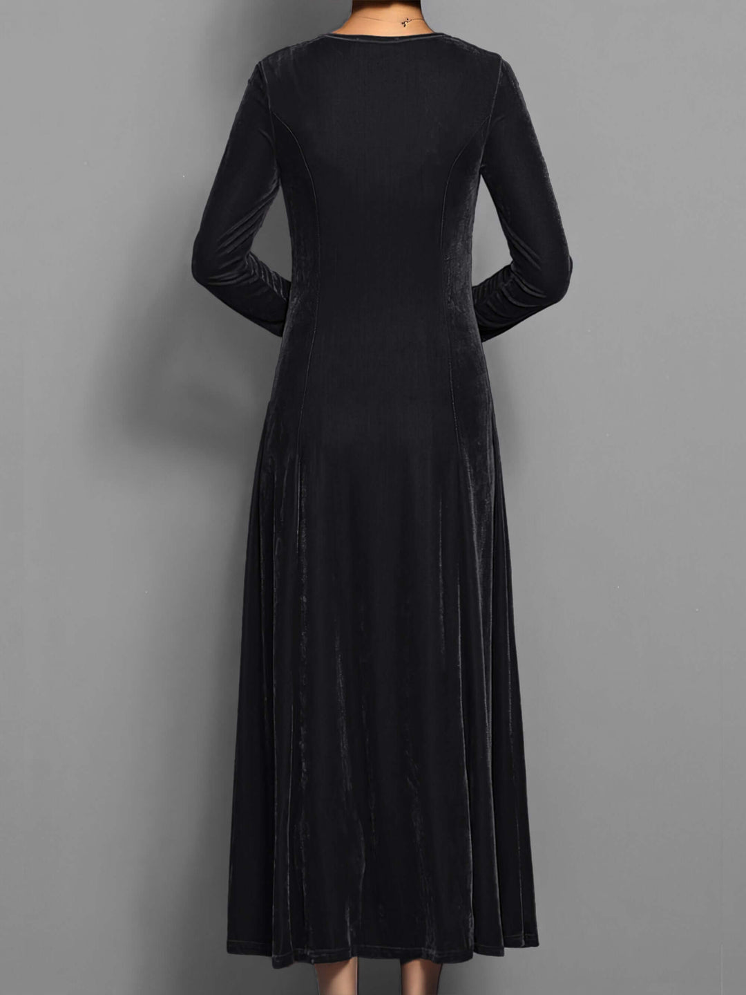 Women's Velvet Midi Dress