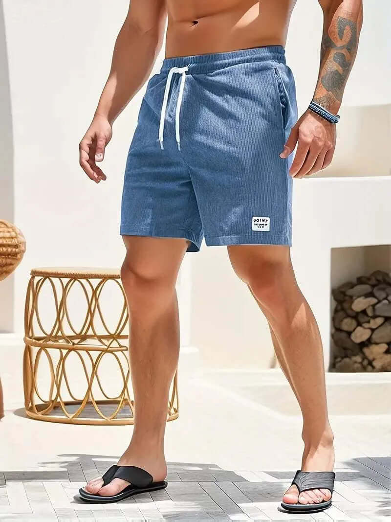 Men's Lightweight Casual Shorts with Drawstring