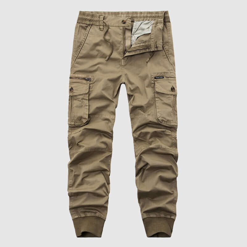 Men's Elastic Waist Pants with Pockets