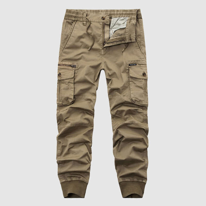 Men's Elastic Waist Pants with Pockets