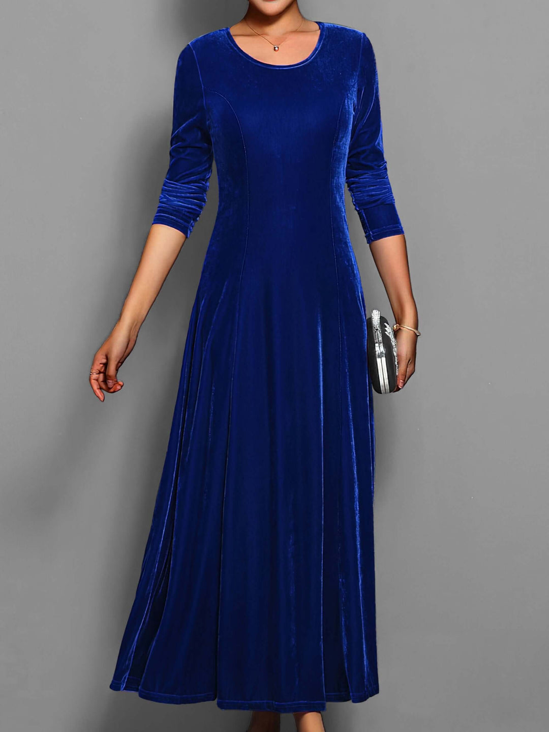 Women's Velvet Midi Dress