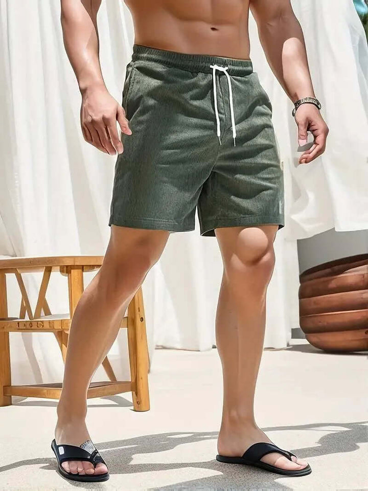 Men's Lightweight Casual Shorts with Drawstring