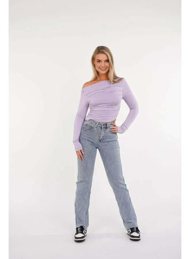 Women's Straight Leg Diamond Jeans