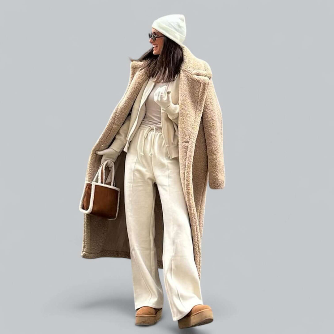 Women's Teddy Faux Fur Long Coat