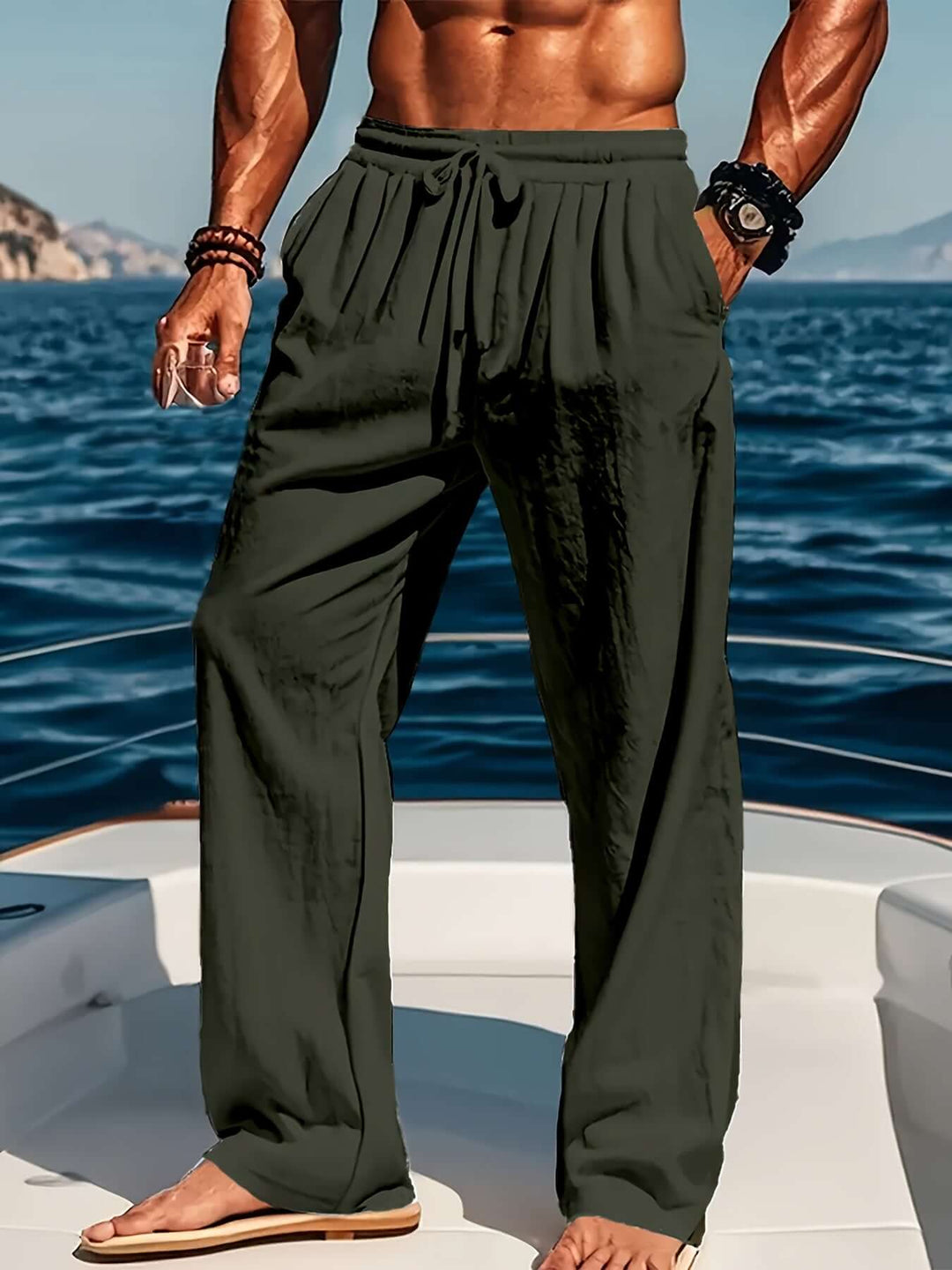 Men's Casual Loose Fit Trousers - Breathable & Comfortable