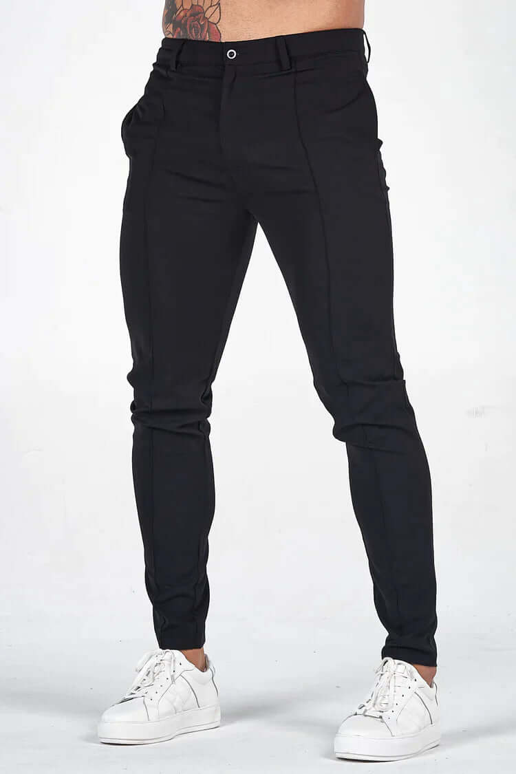 Men's Slim Fit Long Trousers - Stylish & Comfortable