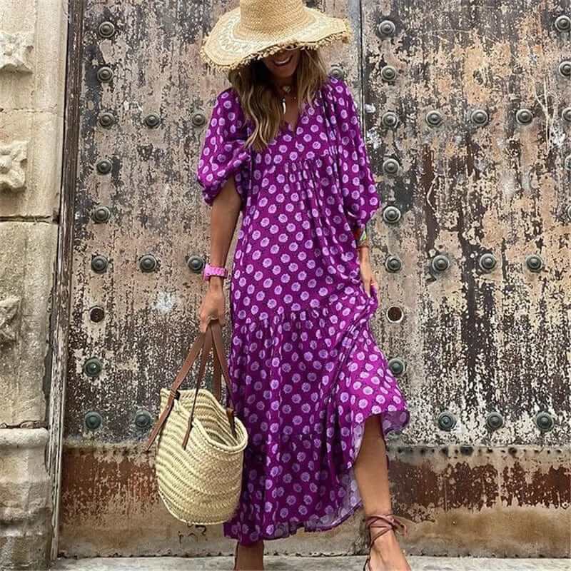 Boho Maxi Dress - Flowing Dress