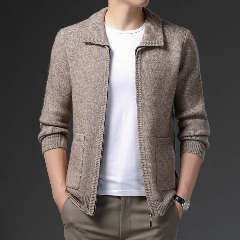 Men's Versatile Zip Cardigan