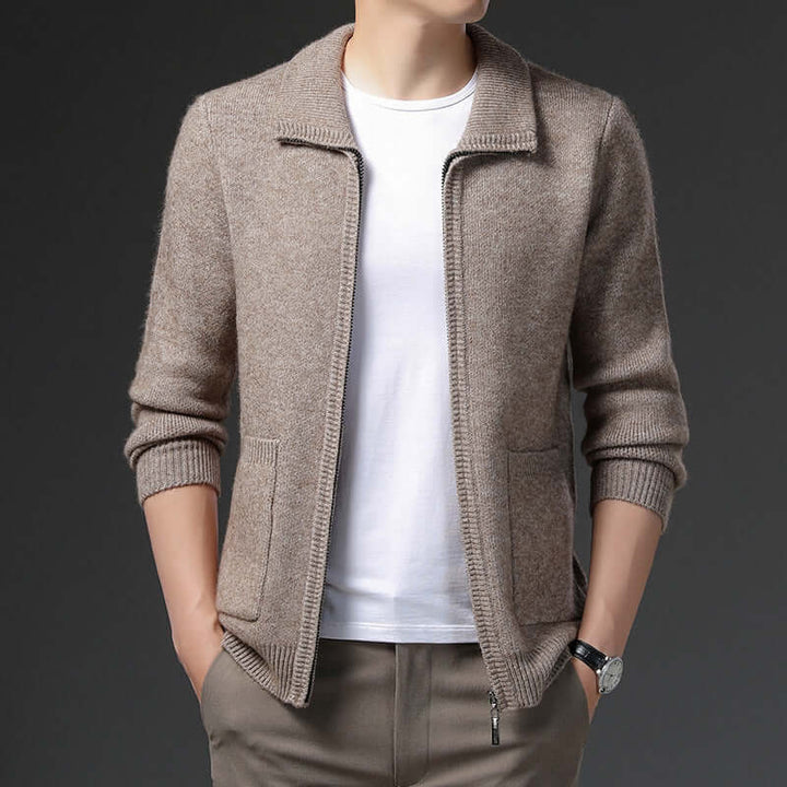 Men's Versatile Zip Cardigan