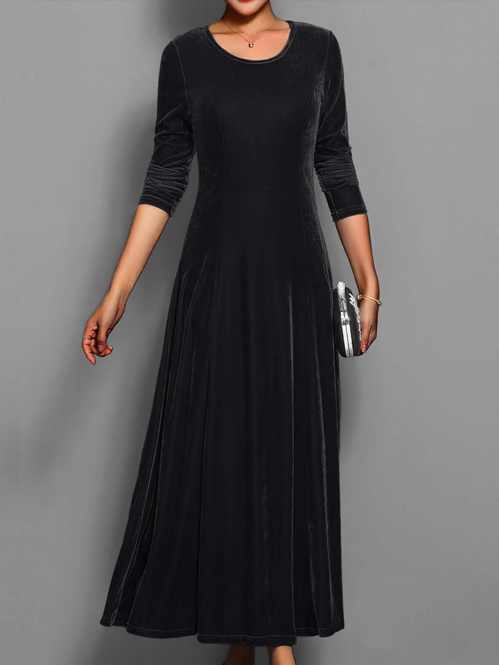 Women's Velvet Midi Dress