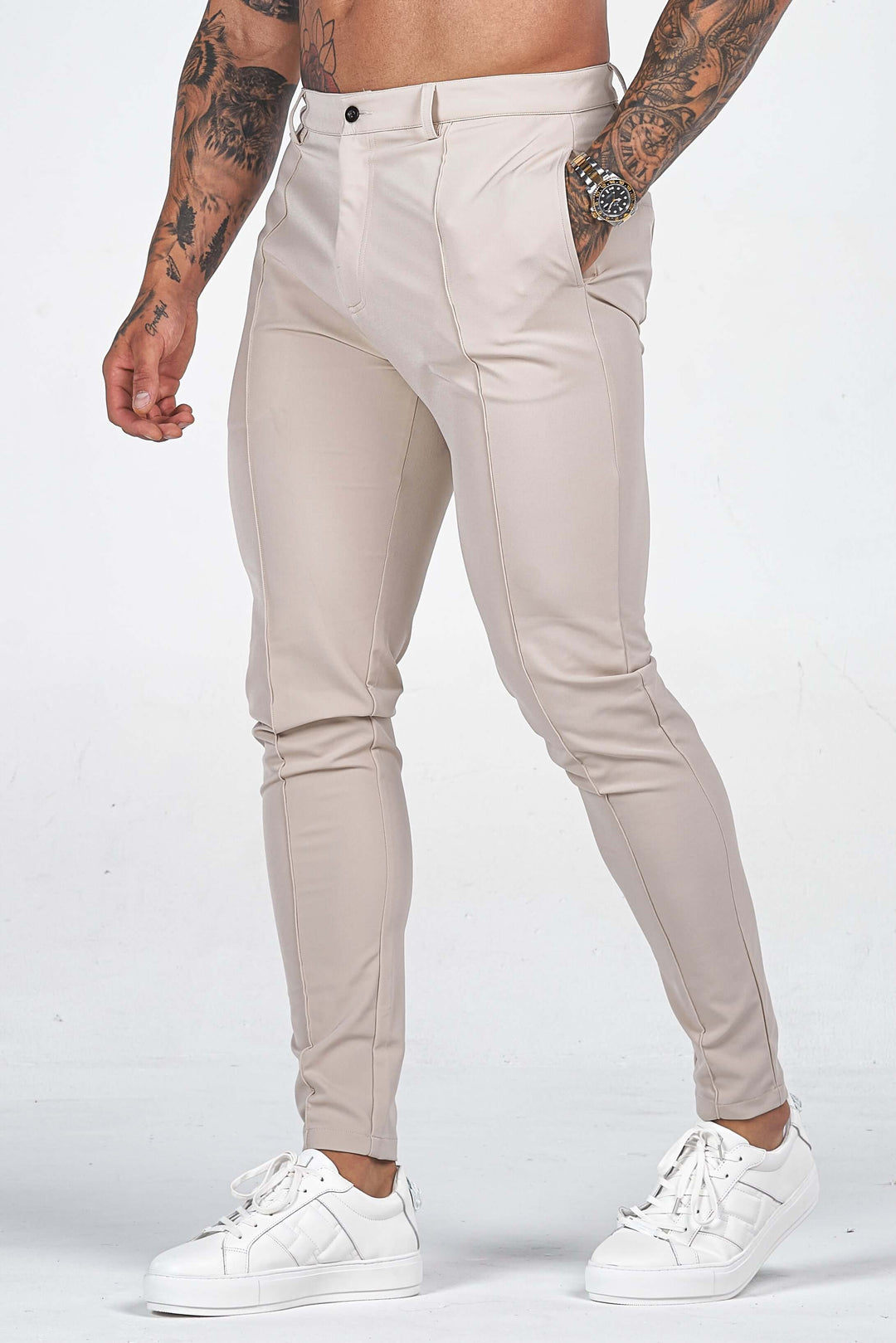 Men's Slim Fit Long Trousers - Stylish & Comfortable